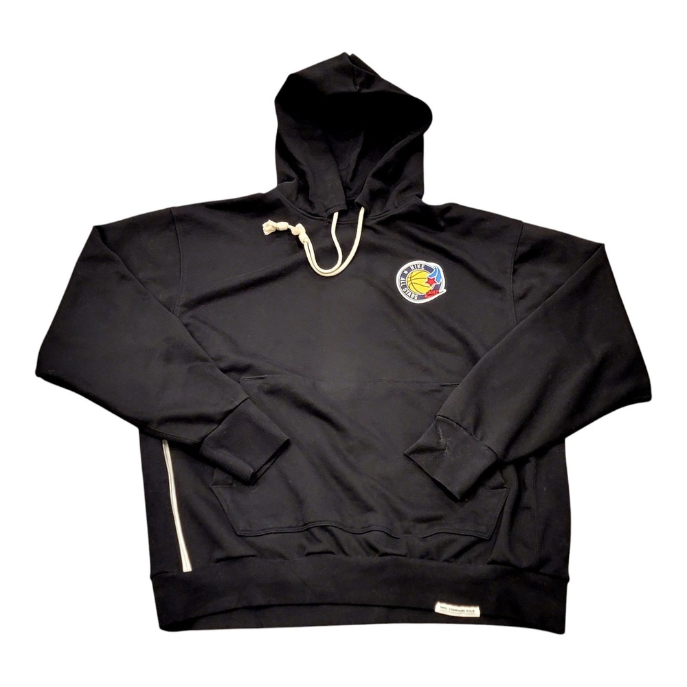 Nike Mens Standard Issue Dri-Fit French Terry Basketball Hoodie Black XL DA6865